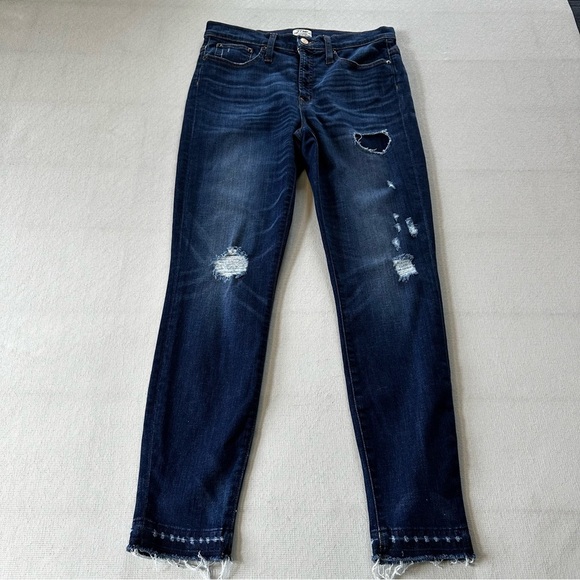 J.Crew Lookout High Rise Skinny Jeans | Size 30 | Distressed Knees | EUC - Picture 3 of 8